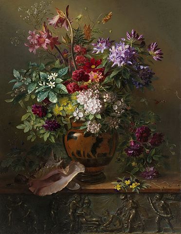 victorian era flower paintings
