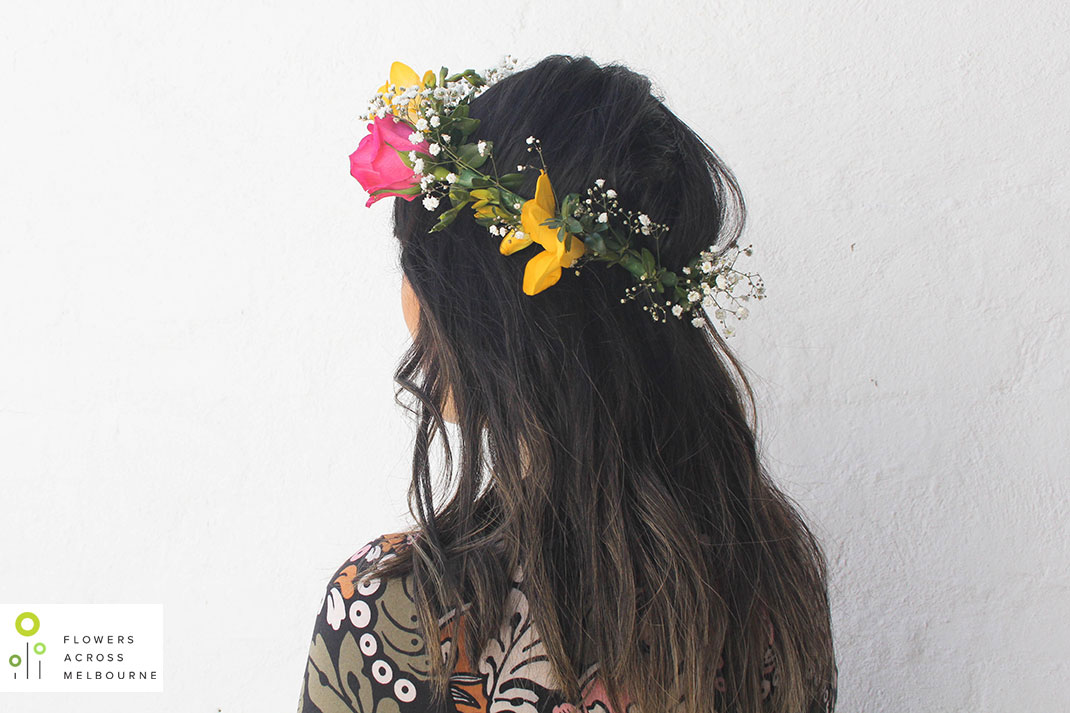 DIY How to Make a Flower Crown Flowers Across Melbourne