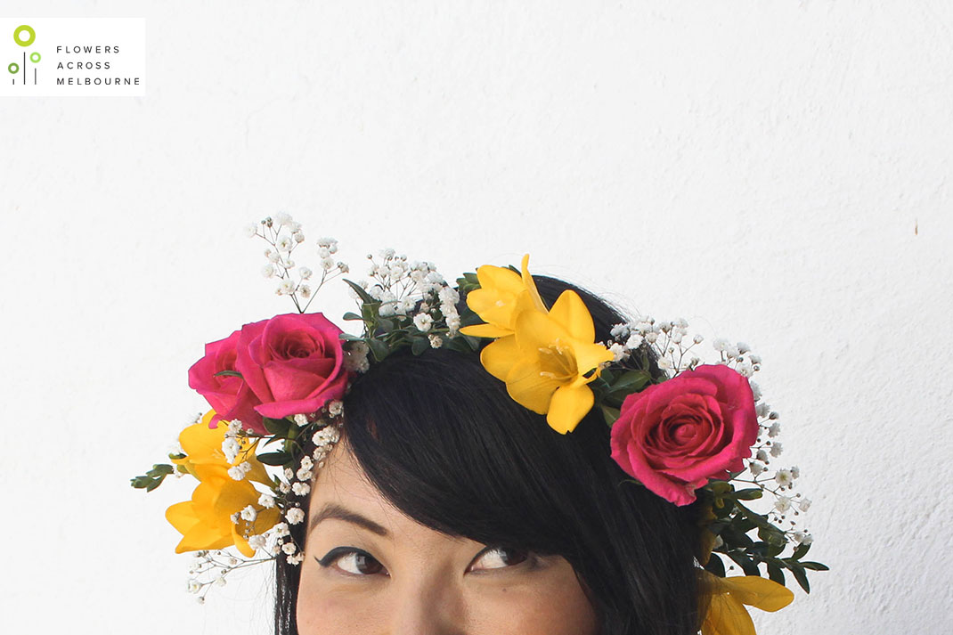 DIY how to make a flower crown