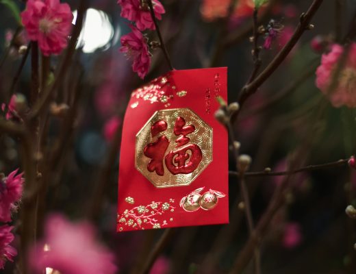Lunar new year 2024 year of the dragon flowers